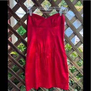 Red Strapless Dress